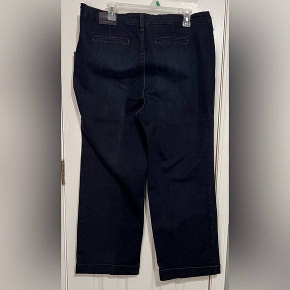 NYDJ (Not Your Daughters Jeans) NEW “MILA Relaxed Ankle” Women’s size 16 dk blue - Picture 1 of 13